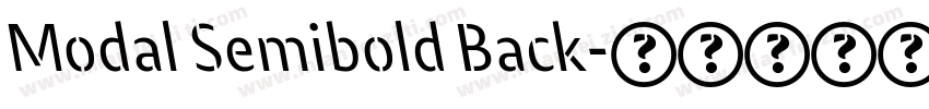 Modal Semibold Back字体转换